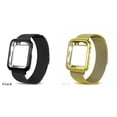 thumbnail image 1 of ALMNVO 1/2Pack Milanese Loop Bands Compatible with Apple Watch Bands and Case 44mm 38mm 42mm 40mm Stainless Steel Strap Meshl Metal Wrist and TPU Protective Cover Bumper for iWatch Series SE 6 5 4 3 2, 1 of 12