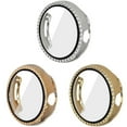 thumbnail image 1 of ALMNVO 1/3 Pack Diamonds Case Compatible with Google Pixel Watch 2 Case/Google Pixel Watch Case with Screen Protector, Bling Protective Face Cover Tempered Glass Bumper Crystal Diamond Rhinestone, 1 of 7
