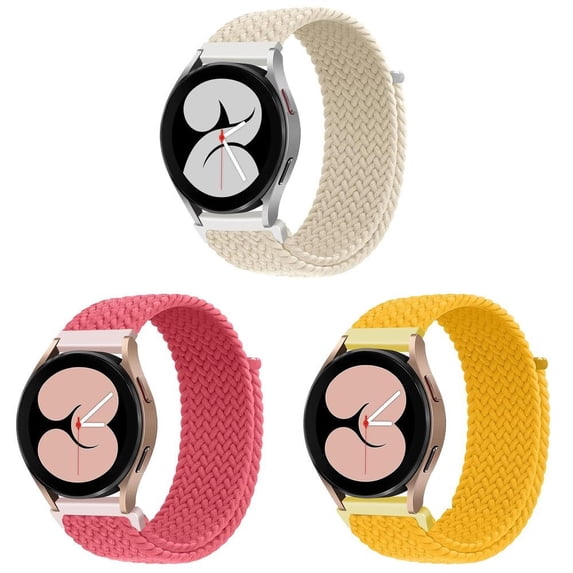 ALMNVO (1Pack/3Pack) 20mm 22mm Nylon Braided Bands for Samsung Galaxy Watch 4/5 44mm 40mm/Classic 46mm 42mm/Active 2 Sport Loop Velcro
Wristband Strap for Samsung Watch 5 pro 45mm/3/Gear s3 frontier