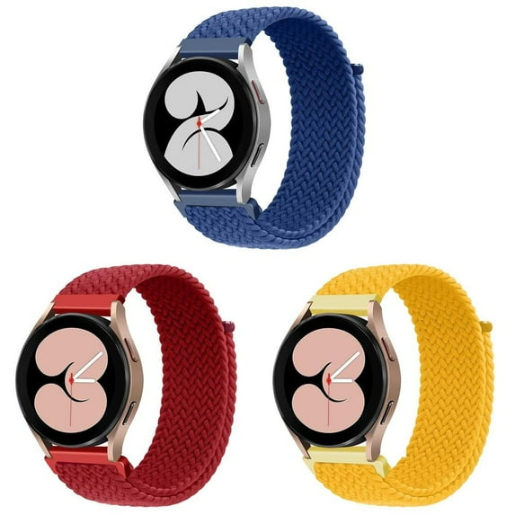 ALMNVO (1Pack/3Pack) 20mm 22mm Nylon Braided Bands for Samsung Galaxy Watch 4/5 44mm 40mm/Classic 46mm 42mm/Active 2 Sport Loop Velcro
Wristband Strap for Samsung Watch 5 pro 45mm/3/Gear s3 frontier