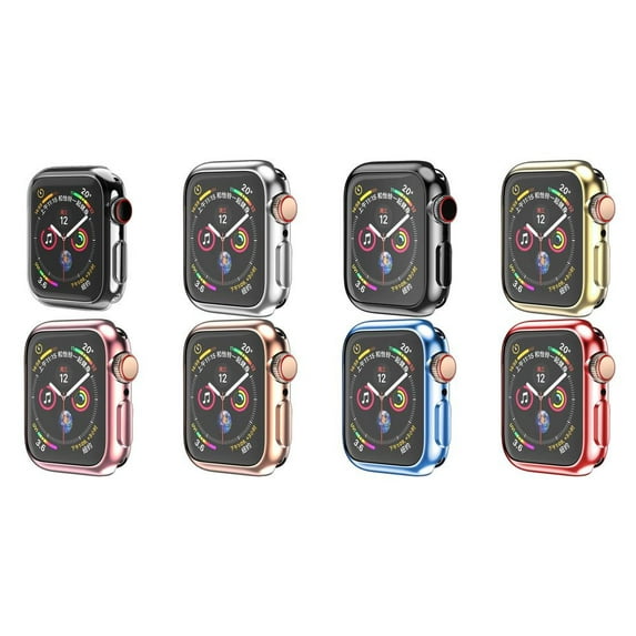 ALMNVO 2/3/4 Pack Soft Case Cover Compatible with Apple Watch Case 41mm 40mm 38mm 45mm 44mm 42mm TPU Shell Protector Bumper Covers Replacement iWatch Series 9 8 7 6 SE 5 4 3 2 1