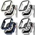 thumbnail image 1 of ALMNVO 2/4Pack Hard Waterproof Cover Compatible with Apple Watch Case 45mm 44mm 41mm 40mm Accessories Tempered Glass Shell Protector Bumper Shockproof Case for iWatch Series 9 8 7 SE 6 5 4, 1 of 10