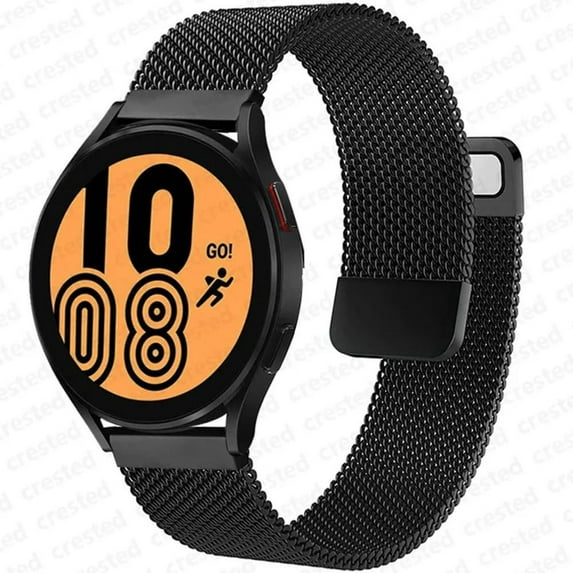ALMNVO 20mm 22mm Band for Samsung Galaxy Watch 6 5 4 44mm 40mm/ 6 4 Classic 43mm 47mm 46mm 42mm/Galaxy 5 Pro 45mm/Active 2 Galaxy watch 46mm watch 3 45mm Magnetic Loop Stainless Steel Metal Band