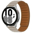 thumbnail image 1 of ALMNVO 20mm 22mm Bands for Samsung Galaxy Watch 6 5 4 40mm 44mm/ Watch 6 4 Classic 43mm 47mm 42mm 46mm/ 5 Pro 45mm/ Active 2 Watch/ Magnetic Leather Bands Magnet Loop for Samsung Amazfit Garmin watch, 1 of 6