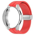 thumbnail image 1 of ALMNVO 20mm Band and Case Compatible with Samsung Galaxy Galaxy Watch 5 4 40mm 44mm/ Watch 4 classic 46mm 42mm Women Men / Smartwatch Sport Silicone Strap and watch cover (Without film), 1 of 7