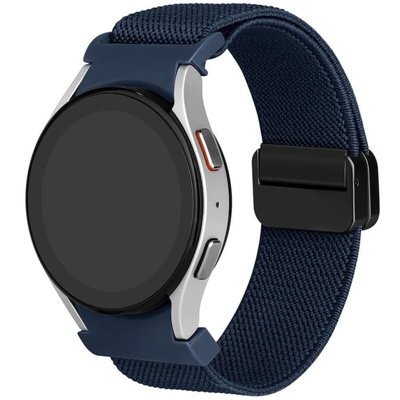 ALMNVO 20mm Bands For Samsung Galaxy Watch 6 5 4 Band 40mm 44mm / Watch 5 Pro 45mm/ Galaxy Watch 6 4 Classic 43mm 47mm 42mm 46mm Stretchy Braided Nylon Straps Replacement Wristbands for Women Men