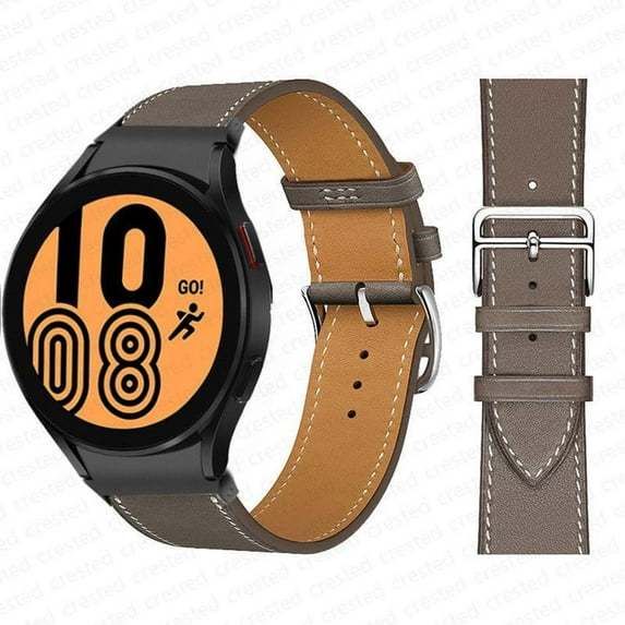 ALMNVO 20mm No Gap UP Leather Wristbands Compatible with Samsung Galaxy 6 5 4 40mm 44mm/ 4 Classic 42mm 46mm/ 6 Classic 43mm 47mm/ Galaxy Watch 5 Pro 45mm