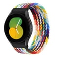 thumbnail image 1 of ALMNVO 20mm No Gaps Band for Samsung Galaxy Watch 6 5 5 40mm 44mm/ Watch 5 Pro 45mm Women Men, Braided Solo Loop Bands Nylon Wristband for Galaxy Watch 4 6 Classic 42mm 46mm 43mm 47mm, 1 of 7