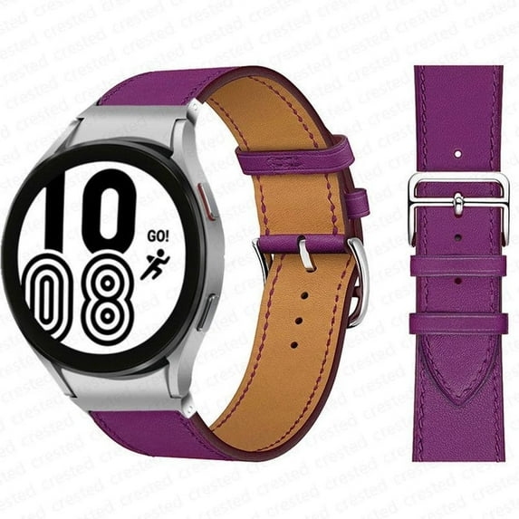 ALMNVO 20mm No Gap UP Leather Wristbands Compatible with Samsung Galaxy 6 5 4 40mm 44mm/ 4 Classic 42mm 46mm/ 6 Classic 43mm 47mm/ Galaxy Watch 5 Pro 45mm