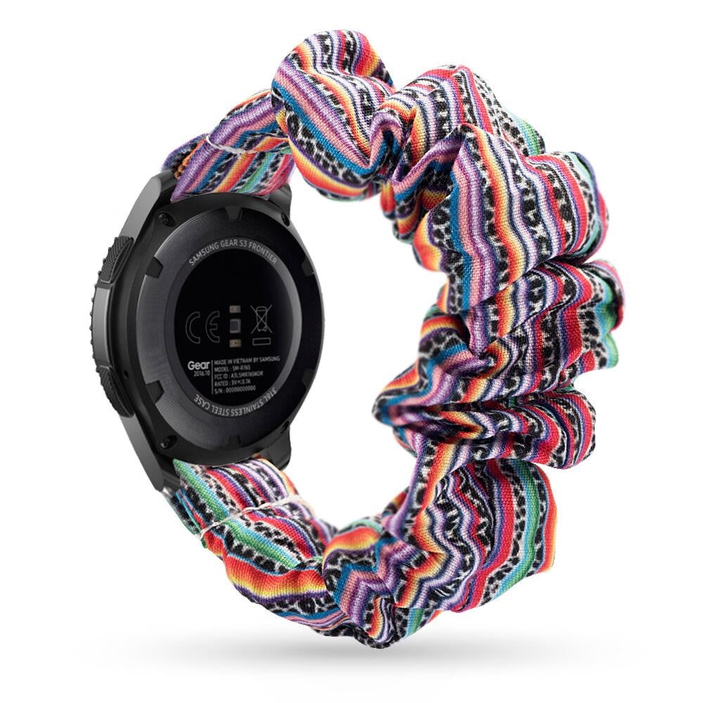 ALMNVO 20mm Scrunchie Bands for Samsung Galaxy Watch 5 Galaxy Watch 4 40mm 44mm Galaxy Watch 5 Por 45mm Active 2 Watch 4 Classic 42mm 46mm Active Watch 3 41mm Women Elastic Watch Band Replacement