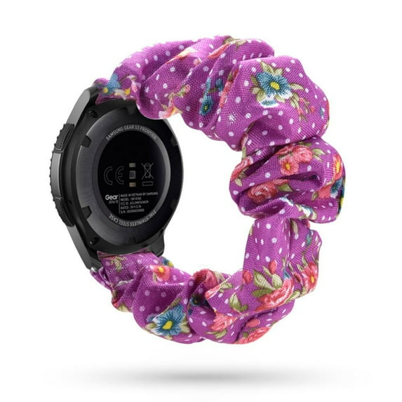 ALMNVO 20mm Scrunchie Bands for Samsung Galaxy Watch 5/Galaxy Watch 4 40mm 44mm/Galaxy Watch 5 Por 45mm /Active 2 /Watch 4 Classic 42mm 46mm/Active/Watch 3 41mm, Women Elastic Watch Band Replacement