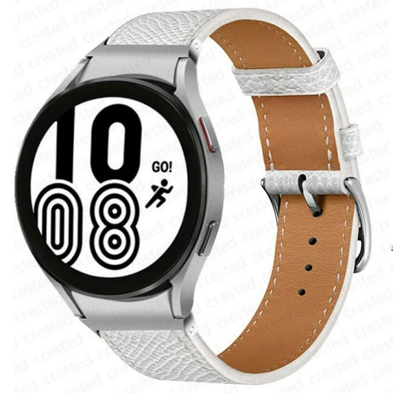 ALMNVO 20mm Watch Band,Compatible for Samsung Galaxy Watch 6 5 4 40mm 44mm/5 Pro 45mm/4 6 Classic 42mm 46mm 43mm 47mm No Gap Single Tour Bracelet Leather Strap Women Men