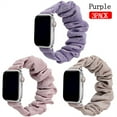 thumbnail image 1 of ALMNVO 3 Packs Scrunchie Strap Compatible for Apple Watch Bands 40mm 38mm 41mm 42 mm 44mm 45mm Cute Printed Elastic Solo Loop Band Women Bracelet Strap for iWatch Series 7 6 5 4 3 2 1 SE, 1 of 10