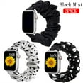 thumbnail image 1 of ALMNVO 3 Packs Scrunchie Strap Compatible for Apple Watch Bands 40mm 38mm 41mm 42 mm 44mm 45mm Cute Printed Elastic Solo Loop Band Women Bracelet Strap for iWatch Series 7 6 5 4 3 2 1 SE, 1 of 10