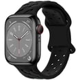 thumbnail image 1 of ALMNVO Braided Silicone Sport Band Compatible with Apple Wacth Bands 49mm 44mm 45mm 41mm 40mm 38mm 42mm for Women Men, Adjustable Elastic Wristbands for iWatch Series Ultra 8 7 6 5 4 3 2 1 SE, 1 of 13