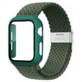 thumbnail image 1 of ALMNVO Braided Solo Loop Band Compatible with Apple Watch Bands with Case 45mm 44mm 42mm ,Stretch Nylon Elastic Strap with Glass Screen Protector Case for iWatch Series 7 6 SE 5 4 3 2 1, 1 of 7