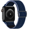 thumbnail image 1 of ALMNVO Braided Solo Loop Watch Straps Compatible with Apple Watch Bands 40mm 44mm 38mm 42mm 41mm 45mm,Elastic Stretchy Nylon Sports Strap with Adjustable Buckle for IWatch Series SE 8 7 6 5 4 3 2 1, 1 of 8