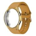 thumbnail image 1 of ALMNVO Case+Band for Samsung Galaxy Watch 4 44mm 40mm smartwatch Watchband Ridge Sport Bracelet Galaxy Watch 4 Band -Yellow, 1 of 8