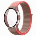 thumbnail image 1 of ALMNVO Case+Strap Compatible with Samsung Galaxy watch 5 40mm 44mm/ Samsung Galaxy watch 4 40mm 44mm band, 20mm nylon band Braided Loop Strap and Tempered  Glass Bumper Cover, 1 of 12