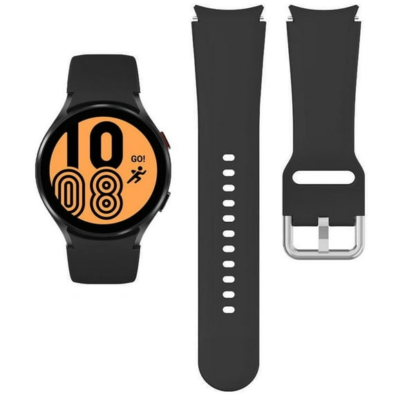 ALMNVO No Gap 20mm Band Compatible with Samsung Galaxy Watch 6 5 4 Band 40mm 44mm, Watch 5 Pro Band 45mm/Watch 4 6 Classic 42mm 46mm 43mm 47mm, 20mm Soft Silicone Sport Bands for Women Men