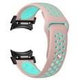 thumbnail image 1 of ALMNVO No Gap 20mm Strap for Samsung Galaxy Watch 6/6 Classic/5/5 Pro/4/4 Classic 40mm 44mm 45mm 46mm 43mm 47mm Adjustable Silicone Bracelet Sport Wristband Women Men, 1 of 12