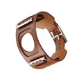 thumbnail image 1 of ALMNVO Genuine Leather Cuff Bracelet Compatible with Apple Watch Bands 44mm 45mm 40mm 41mm 38mm 42mm 49mm Men Women, Leather Wristband Accessories for iWatch Series 9 8 7 6 5 4 3 2 1 Ultra, 1 of 6