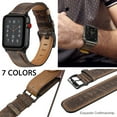thumbnail image 1 of ALMNVO Genuine Leather Strap Band for Apple Watch 44mm 40mm 42mm 38mm for iWatch Series SE 6 7 5 4 3 2 1 Classic Soft Sport Replacement Belt Bracelet Fashion Belt, 1 of 7