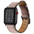 thumbnail image 1 of ALMNVO Genuine Leather Strap Band for Apple Watch 44mm 40mm 42mm 38mm for iWatch Series SE 6 7 5 4 3 2 1 Classic Soft Sport Replacement Belt Bracelet Fashion Belt, 1 of 7