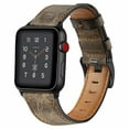 thumbnail image 1 of ALMNVO Genuine Leather Strap Band for Apple Watch 44mm 40mm 42mm 38mm for iWatch Series SE 6 7 5 4 3 2 1 Classic Soft Sport Replacement Belt Bracelet Fashion Belt, 1 of 7