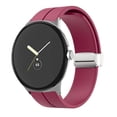 thumbnail image 1 of ALMNVO Magnetic Clasp Band Compatible with Google Pixel Watch 2/1, Soft Silicone Sport Adjustable Watch Bands Replacement Watch Strap for Google Pixel Watch Wristbands Women Men, 1 of 11