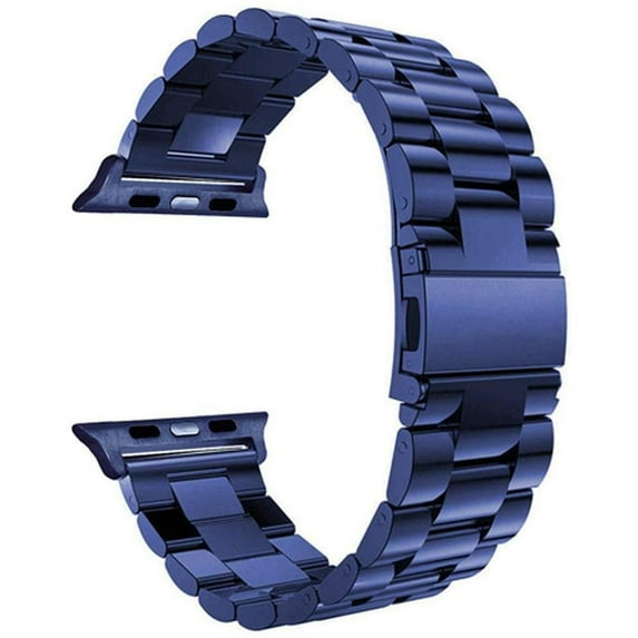 ALMNVO Metal Stainless Steel Band Compatible with Apple Watch Bands 41mm 40mm 38mm 45mm 44mm 42mm 49mm Metal Wristbands Replacement iWatch Bands Series 9 8 7 se 6 5 4 3 2 1 Ultra Strap