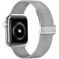 thumbnail image 1 of ALMNVO Milanese Strap for Apple Watch Bands 44mm 40mm 45mm 41mm 38mm 42mm, Stainless Steel Loop Metal Mesh Bracelet Wristbands for Apple Watch Series 7 45 mm & Series SE 6 5 4 3 2 1, 1 of 7