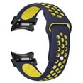 thumbnail image 1 of ALMNVO No Gap 20mm Strap for Samsung Galaxy Watch 6/6 Classic/5/5 Pro/4/4 Classic 40mm 44mm 45mm 46mm 43mm 47mm Adjustable Silicone Bracelet Sport Wristband Women Men, 1 of 12