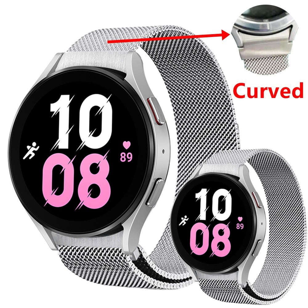 ALMNVO No Gaps Magnetic Bands for Samsung Galaxy Watch 5 Band 44mm 40mm/5  Pro 45mm/Galaxy Watch 4 44mm 40mm Curved End Metal Belt Bracelet Galaxy