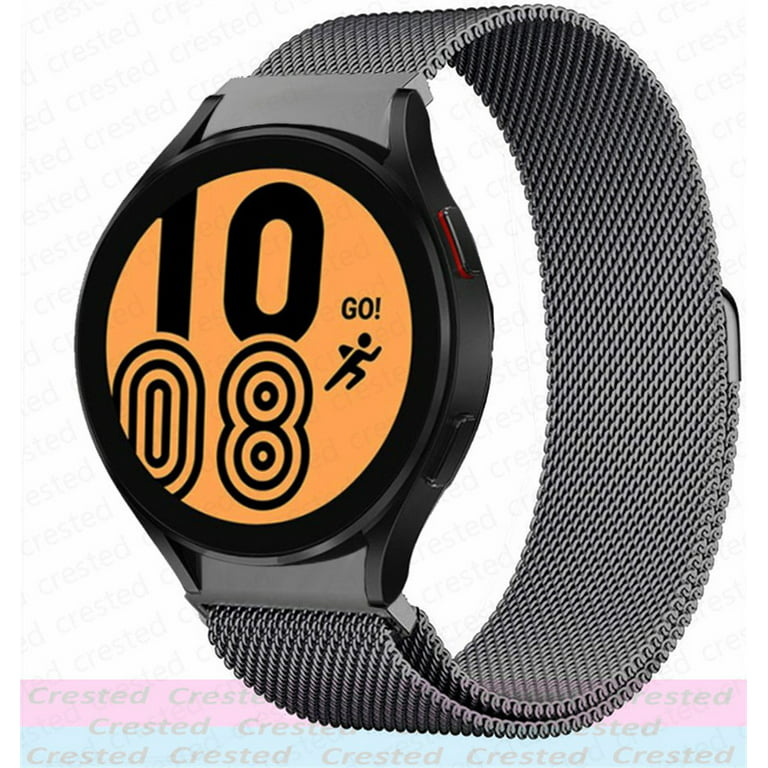 ALMNVO No Gaps Magnetic Bands for Samsung Galaxy Watch 5 Band 44mm 40mm/5  Pro 45mm/Galaxy Watch 4 44mm 40mm Curved End Metal Belt Bracelet Galaxy
