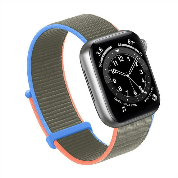 ALMNVO Nylon Sport Loop Band Compatible with Apple Watch Bands 40mm 38mm 41mm 42mm 44mm 45mm for Women Men , Breathable Nylon Strap Bracelet for iWatch Series 8 7/6/5/4/3/2/SE
