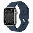 thumbnail image 1 of ALMNVO Ocean Band Compatible with Apple Watch Bands 49mm 44mm 40mm 45mm 41mm 42mm 38mm 40 44 45 mm Silicone Bracelet iWatch Ultra Series 8 7 6 3 SE 8, 1 of 12