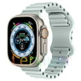 thumbnail image 1 of ALMNVO Ocean Silicone Bands Compatible with Apple Watch Band 49mm 45mm 44mm 42mm 41mm 40mm 38mm, Breathable Sport Strap Adjustable Wristband for iWatch Ultra Series 9/8/7/SE/6/5/4/3/2/1 Women Men, 1 of 12