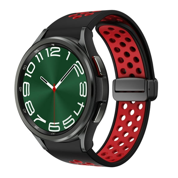 ALMNVO Silcioen Band Compatible with Samsung Galaxy watch 6 40mm 44mm Watch 6 classic 47mm 43mm Galaxy watch 5 4 40mm 44mm Galaxy watch 5 pro Watch4 classic 46mm 42mm No Gap Sport Samsung Band