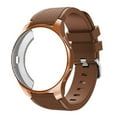 thumbnail image 1 of ALMNVO Silicone Band and Case for Samsung Galaxy Watch 4 46mm 42mm/Gear S2 S3, Soft TPU Protective Cover Bumper and Sport Band Wristbands for Gear S2 S3 Women Men, 1 of 15