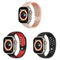 thumbnail image 1 of ALMNVO Silicone Nike Sport Strap Compatible with Apple Watch Bands 41mm 40mm 38mm 49mm 45mm 44mm 42mm Women Men, Breathable Sport Wristbands Replacement iWatch Series Ultra SE 9 8 7 6 5 4 3 2 1, 1 of 12