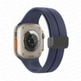 thumbnail image 1 of ALMNVO Silicone Sport Magnetic Band Compatible for Apple Watch Bands iWatch Bands 49mm 45mm 44mm 42mm 41mm 40mm 38mm, Magnet Clasp Strap for Apple Watch Series 9 8 7 SE 6 5 4 3 Ultra 2, 1 of 9