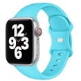 thumbnail image 1 of ALMNVO Silicone Strap for Apple Watch Bands 45mm 44mm 42mm 41mm 40mm 38mm, Soft Silicone Sport Wristbands Replacement Strap Compatible for iWatch Series 6 7 5 4 3 2 1 SE, 1 of 9