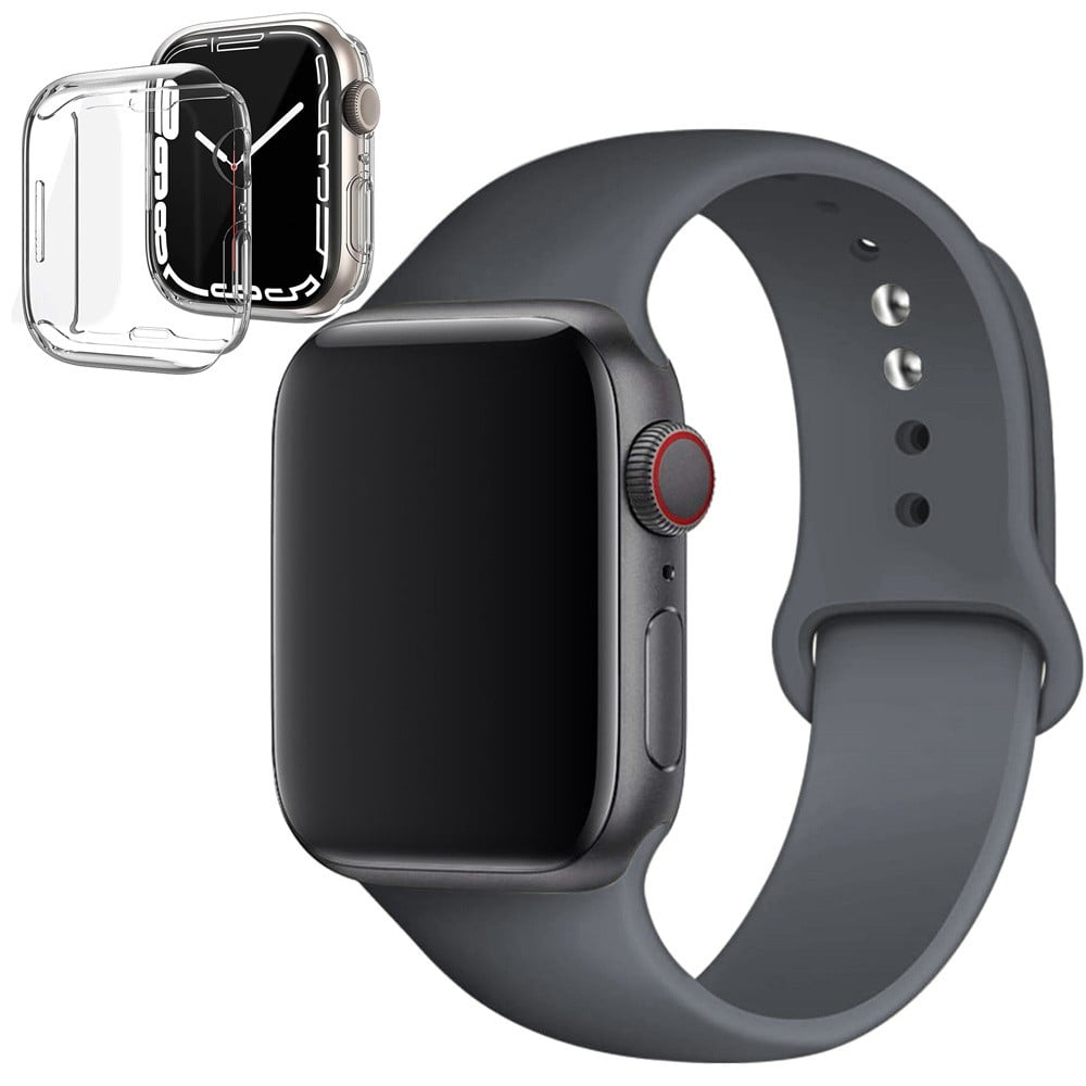 ALMNVO Silicone Watch Band Case for Apple Watch Bands 40mm Screen