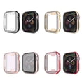 thumbnail image 1 of ALMNVO Soft Screen Protector Case Cover Compatible with Apple Watch 41mm 40mm 38mm 45mm 44mm 42mm, TPU Shell Protector Bumper for iWatch Sereies 9 8 7 6 5 4 3 2 1 SE SE2, 1 of 11