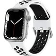 thumbnail image 1 of ALMNVO Sport Bands Compatible with Apple Watch Band iWatch Bands 49mm 45mm 44mm 42mm 41mm 40mm 38mm Women Men, Adjustable Soft Silicone Sport Band for iWatch Series 9 8 7 6 5 4 3 2 1 SE Ultra, 1 of 13