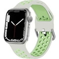 thumbnail image 1 of ALMNVO Sport Bands Compatible with Apple Watch Band iWatch Bands 49mm 45mm 44mm 42mm 41mm 40mm 38mm Women Men, Adjustable Soft Silicone Sport Band for iWatch Series 9 8 7 6 5 4 3 2 1 SE Ultra, 1 of 13