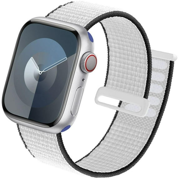 ALMNVO Sport Loop Compatible with Apple Watch Bands 38mm 40mm 41mm 42mm 44mm 45mm 49mm,Soft Adjustable Braided Stretchy Band Nylon Strap for iWatch Series Ultra SE2 SE 9 8 7 6 5 4 3 2 1