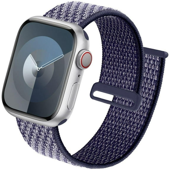 ALMNVO Sport Loop Compatible with Apple Watch Bands 38mm 40mm 41mm 42mm 44mm 45mm 49mm,Soft Adjustable Braided Stretchy Band Nylon Strap for iWatch Series Ultra SE2 SE 9 8 7 6 5 4 3 2 1