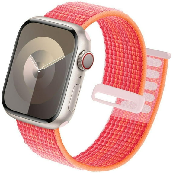 ALMNVO Sport Loop Compatible with Apple Watch Bands 38mm 40mm 41mm 42mm 44mm 45mm 49mm,Soft Adjustable Braided Stretchy Band Nylon Strap for iWatch Series Ultra SE2 SE 9 8 7 6 5 4 3 2 1